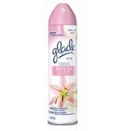 SC JOHNSON SC Johnson 73337 TEA Glade 8oz Air Freshener - White Tea and Lily Scent pack of 12 73337     TEA